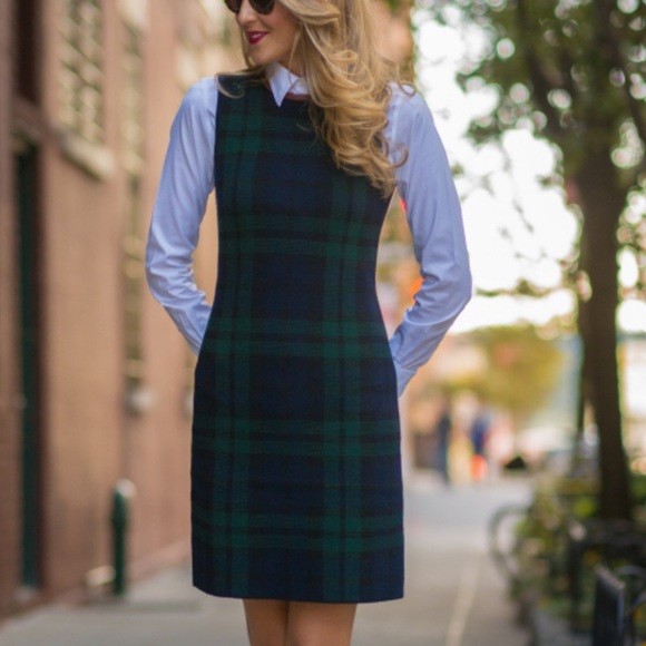 black watch tartan dress